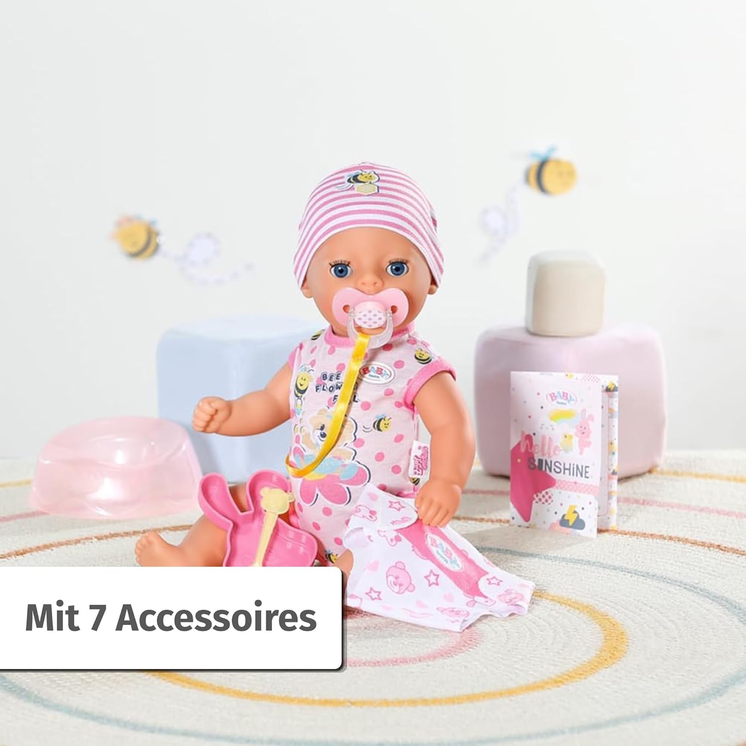 BABY Born Lena (Little Baby Girl) 36Cm, poupée 7 fonctions pour enfant à partir de 1 an, fonctionne sans pile, grande poupée 36cm Dolls Naty Shop