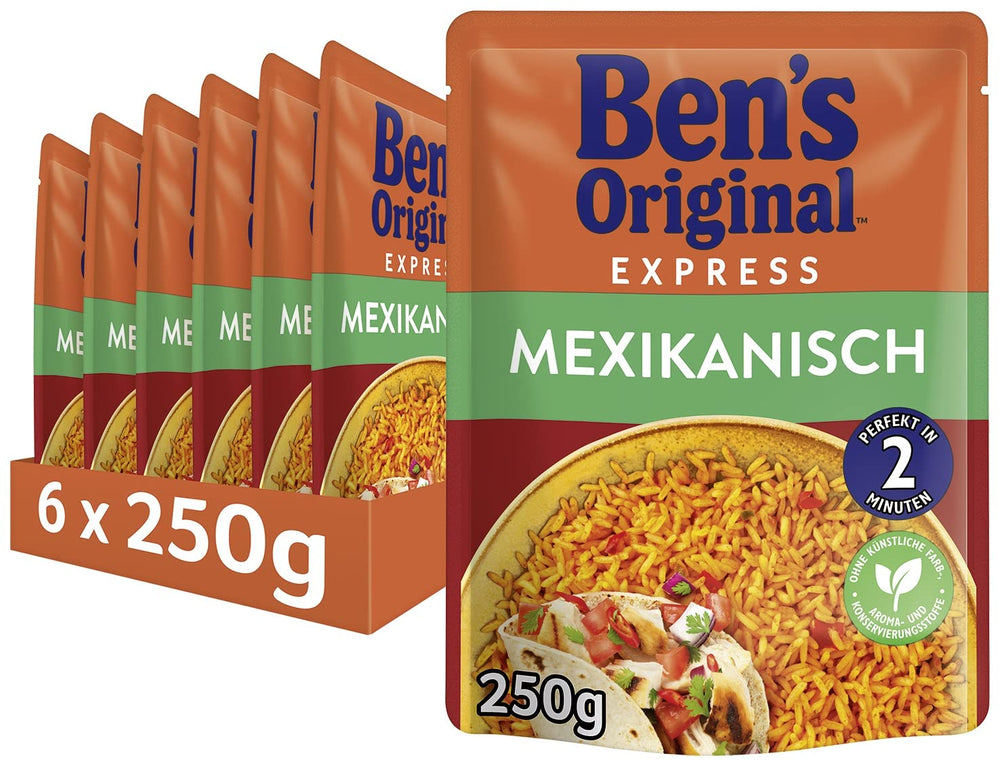 BEN'S ORIGINAL™ Riz express mexicain 6 x 220g