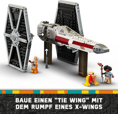 LEGO Star Wars TIE Fighter & X-Wing Mashup, Starfighter jouet à construire, idée cadeau pour les enfants, vaisseaux spatiaux personnalisables, cadeau pour les garçons, les filles et tous les fans 75393 Ensembles de construction Beuche den LEGO-Store