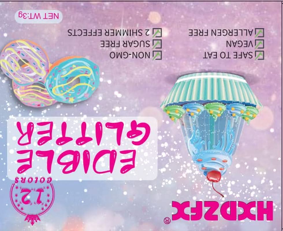 Set de paillettes comestibles, poudre, 3 grammes par couleur Naty Shop