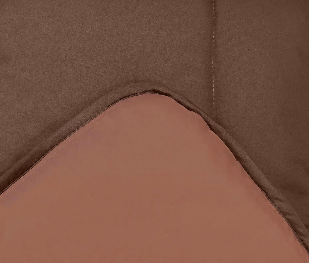 Calgary housse de couette polyester chocolat/moka, polyester, chocolat/moka, 240x220x1 cm Couettes et couettes Naty Shop