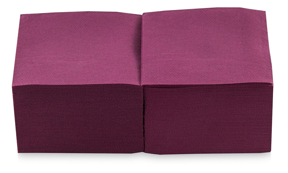 Saten Ser22104961 Cocktail, serviettes 20 X 20, 2 couches, pli 1/4, 100 serviettes, Punta-Punta, noir