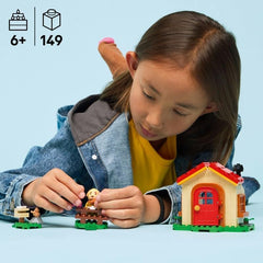 LEGO Animal Crossing - Bienchens gemütliches Haus - Spielzeug mit Minifigur, Klavier, Picknicktisch & Lebensmittel Zubehör - Spielset Gamer Geschenk für Mädchen, Jungen & Fans ab 6 Jahren - 77058
