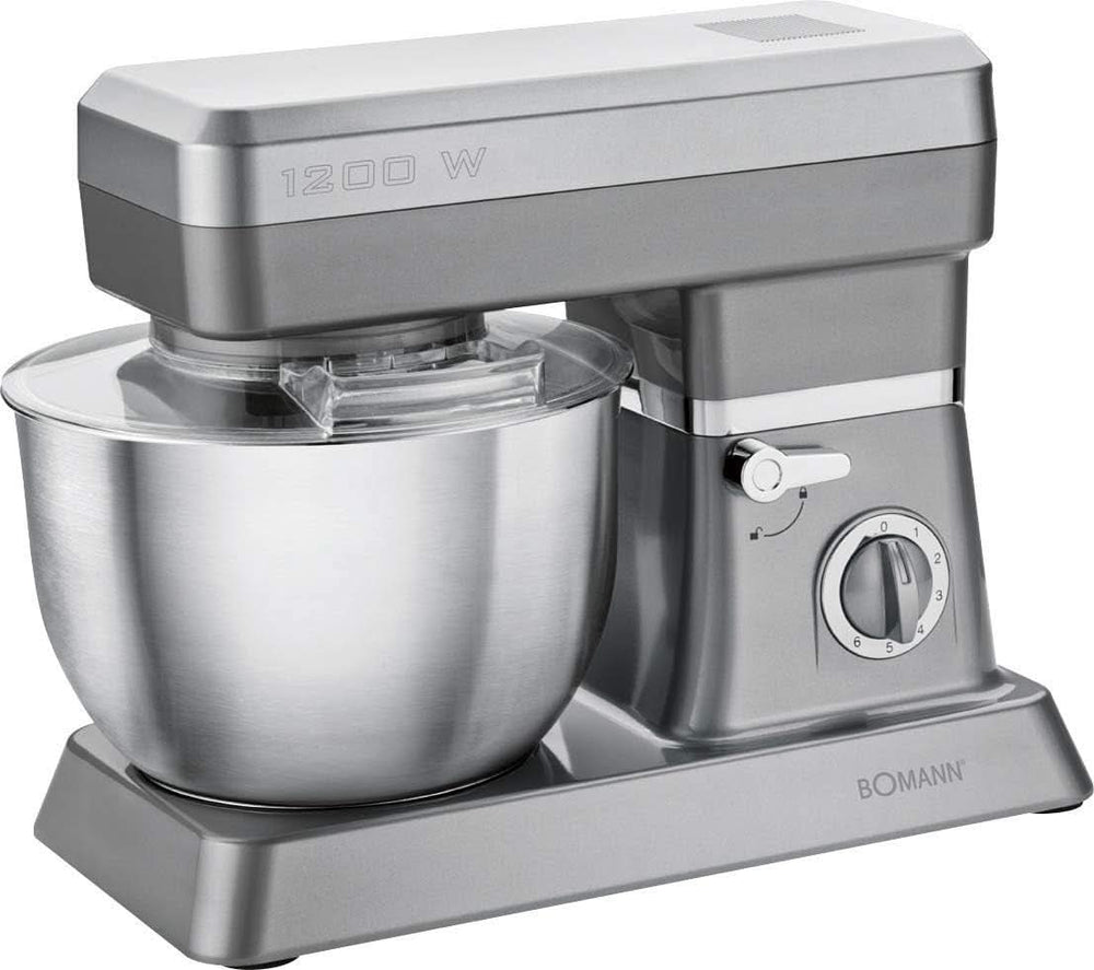 Bomann KM 398 CB Machine de cuisine, 8 Geschwindigkeitsstufen (0/1/2/3/4/5/6 + Puls), 6,3 litres Edelstahlschüssel Für Max. 3–3,5 kg Teigzubereitung, 1200 Watt, Rot Mère et Enfant Naty Shop Sonstige