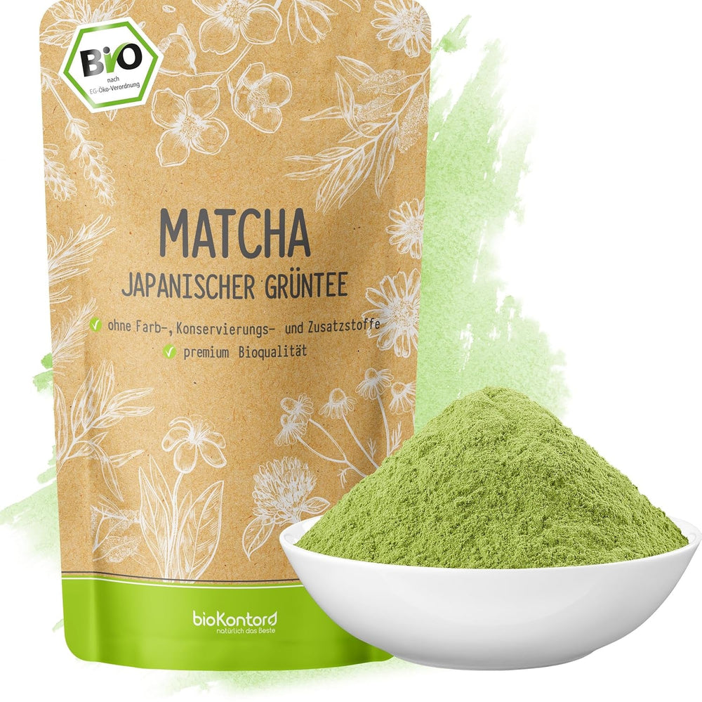 Matcha BIO pulbere 100 g I Fără aditivi - 100% natural I Ceai Matcha japonez premium I Pulbere de ceai verde de la