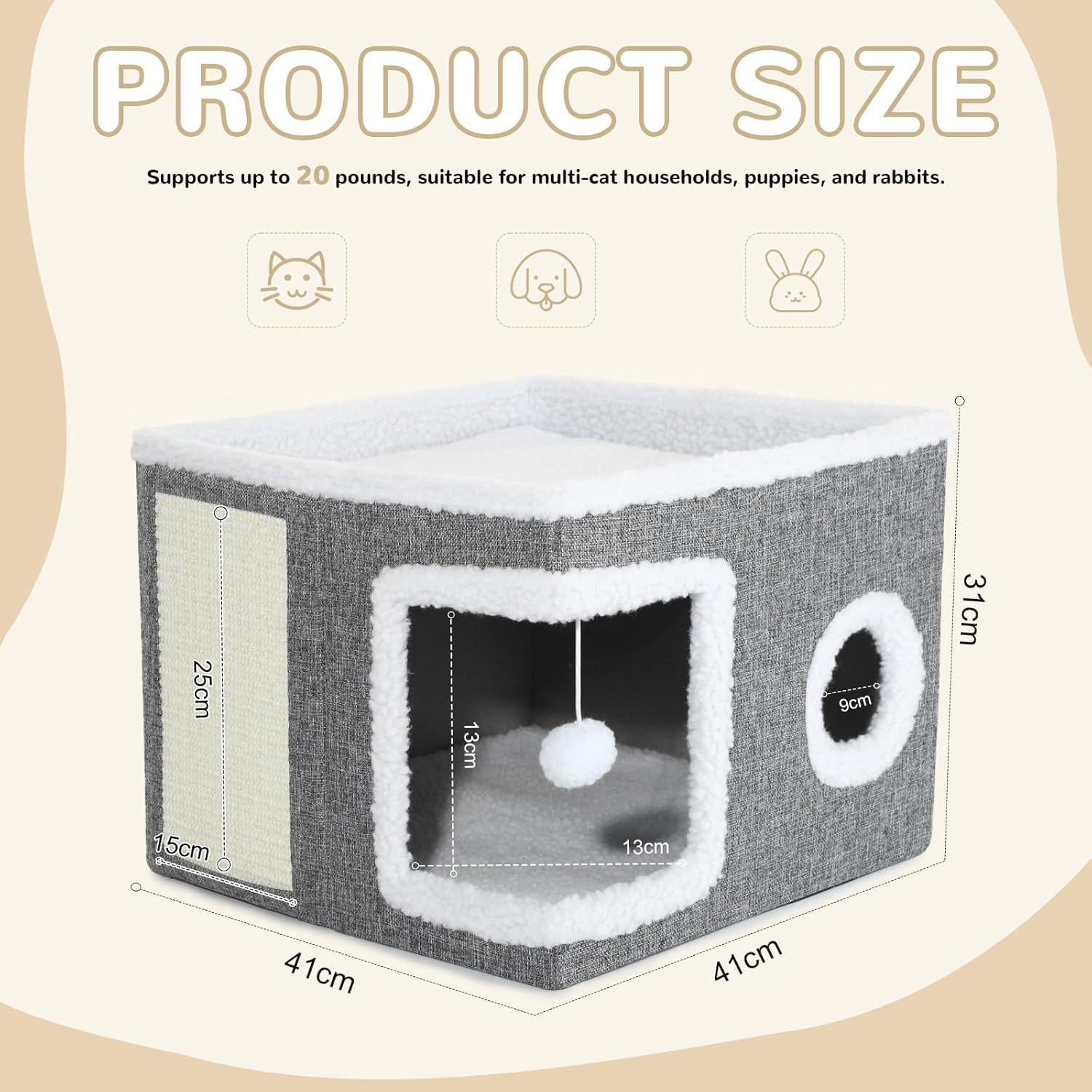 Couvertures et meubles, Animaux, Grottes et maisons, Chats, Lits pour chats, Chats - lits, matelas