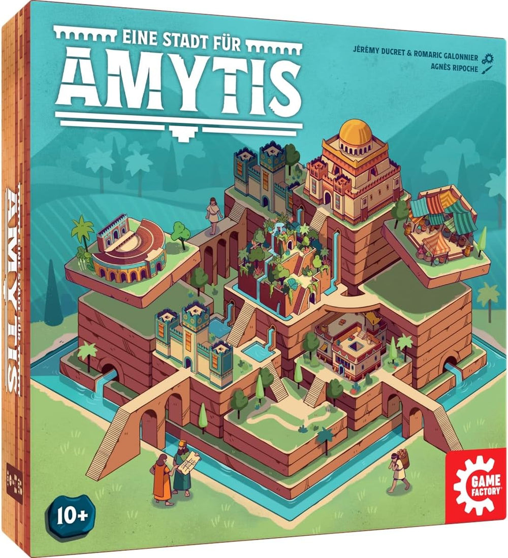 Game Factory 646044 A City for Amytis Jeu de duel addictif Jeu de tactique à 2 joueurs à partir de 10 ans Jeu de société à 2 joueurs Jeu de fête
