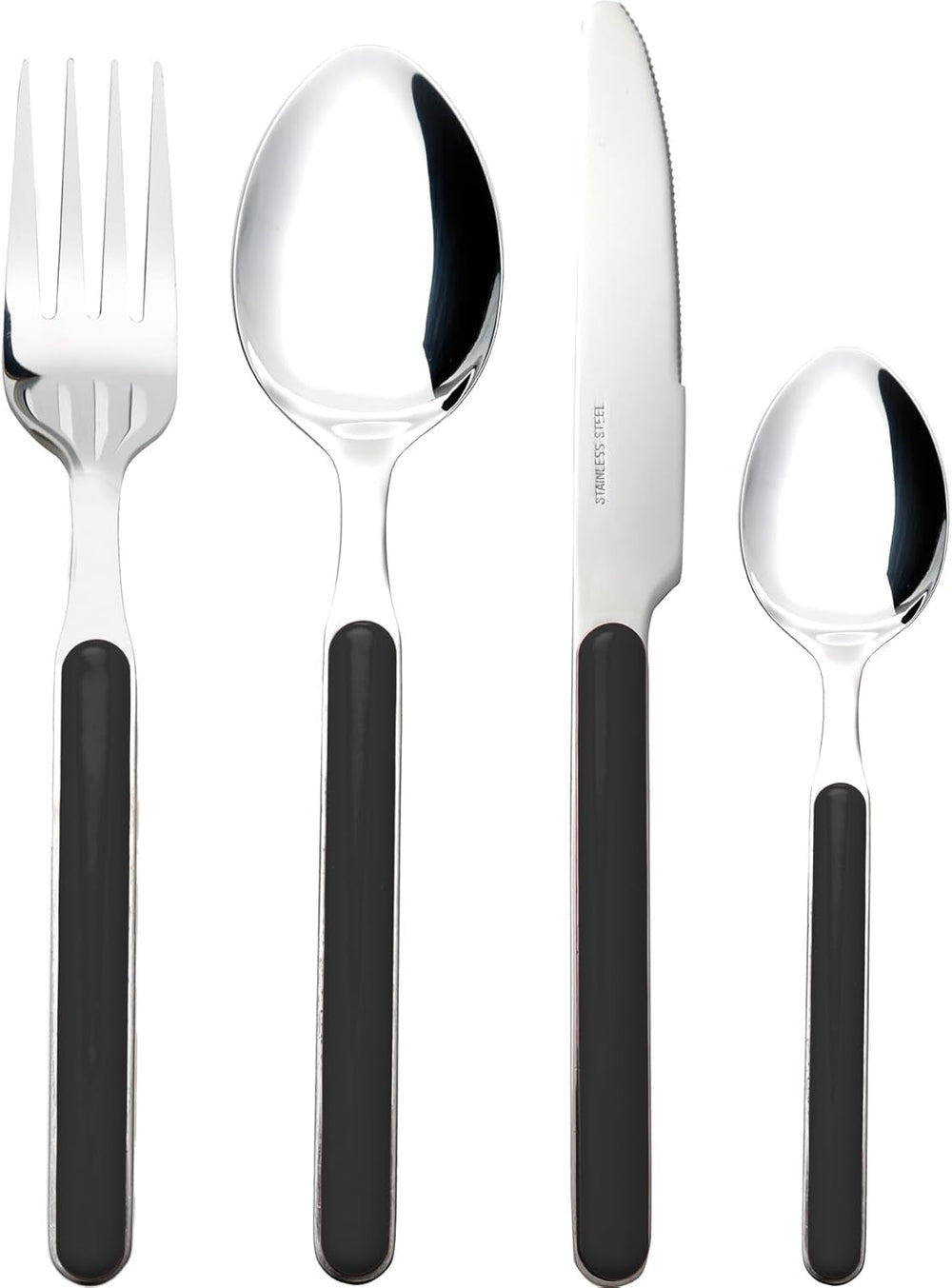 Besteck-Set Delice 16-Teilig Schwarz Cuisine Naty Shop