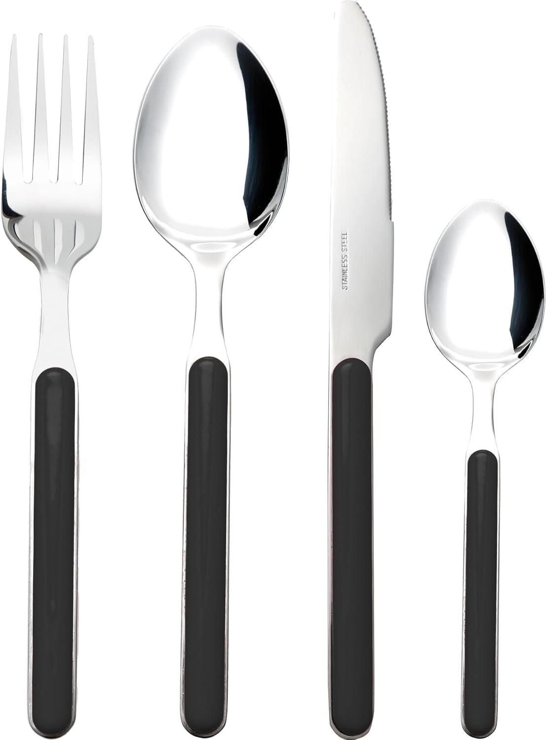 Besteck-Set Delice 16-Teilig Schwarz Cuisine Naty Shop