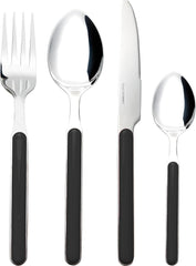Besteck-Set Delice 16-Teilig Schwarz Cuisine Naty Shop