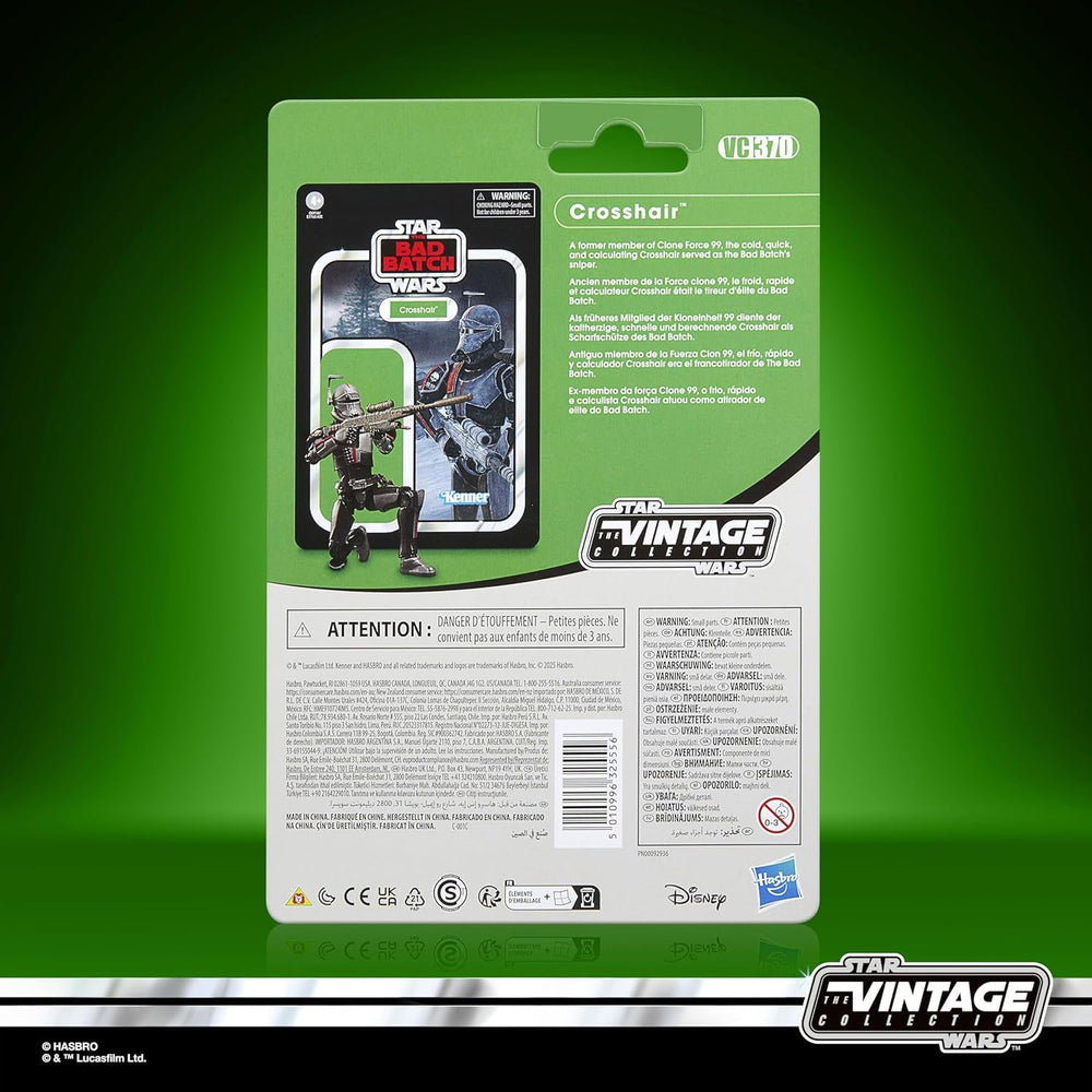 Star Wars Vintage Crosshair Collection, Star Wars : Bad Batch Action Figure à collectionner (9,5 cm) Figurines Naty Shop