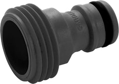Adaptateur pour appareils Gardena : Connexion au système Gardena d'origine pour appareils d'arrosage avec filetage intérieur, adapté pour filetage 26,5 mm (G 3/4"), dans une boîte (2921-20), noir