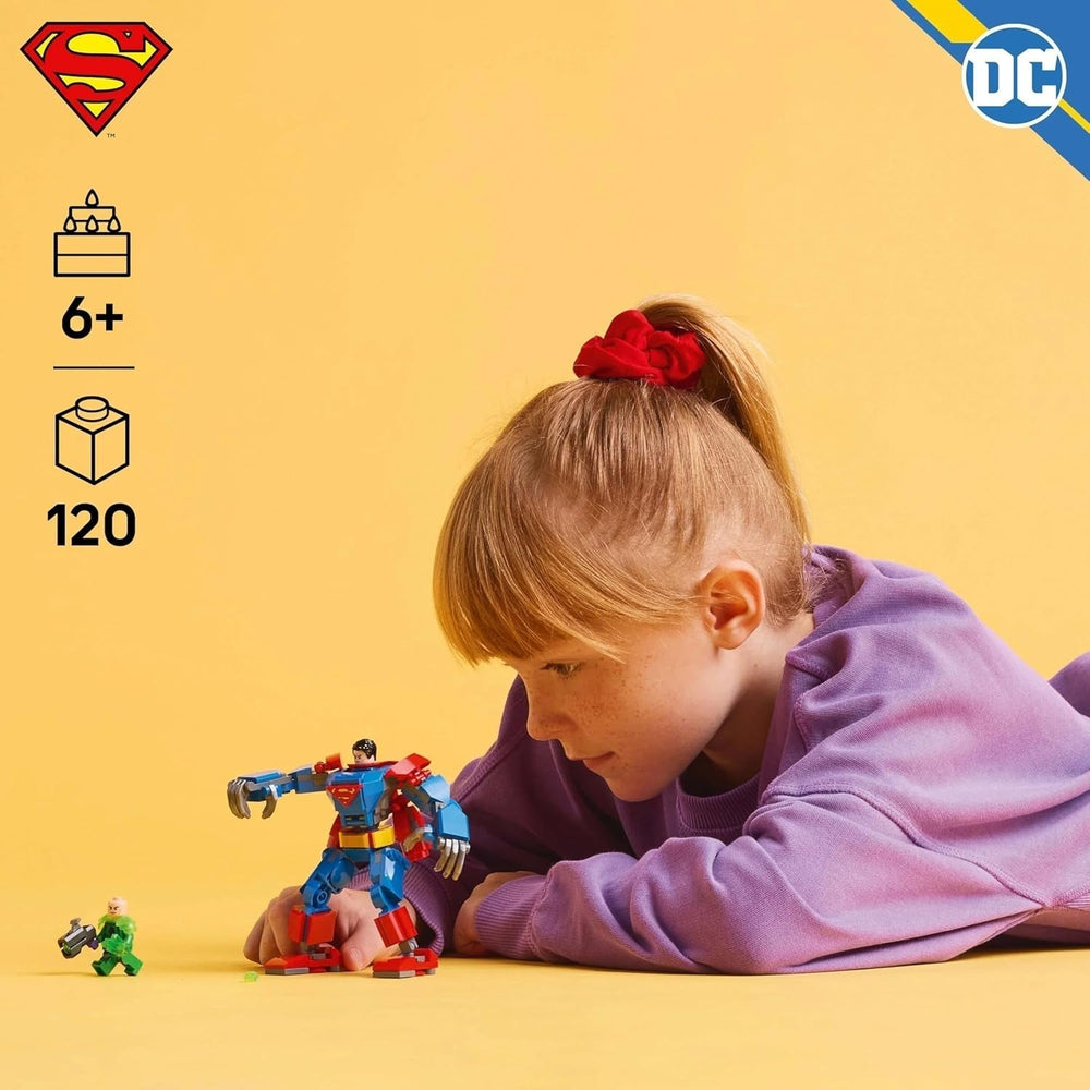 LEGO DC Superman Mech contre. Lex Luthor - Jouet de super-héros avec 2 figurines - Figurine à construire avec bras, jambes et doigts mobiles - Cadeau pour garçons et filles à partir de 6 ans 76302 Jeux de construction Besuche an LEGO-Store