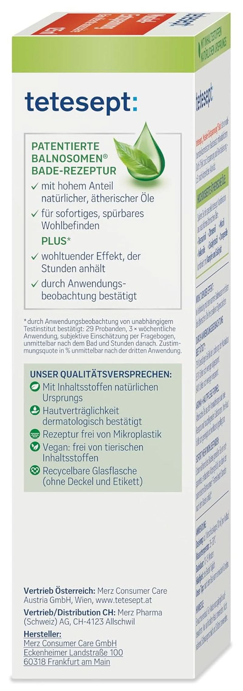 Tetesept Muskel, Additif de bain relaxant après effort physique, 125 ml Douche et bain Naty Shop