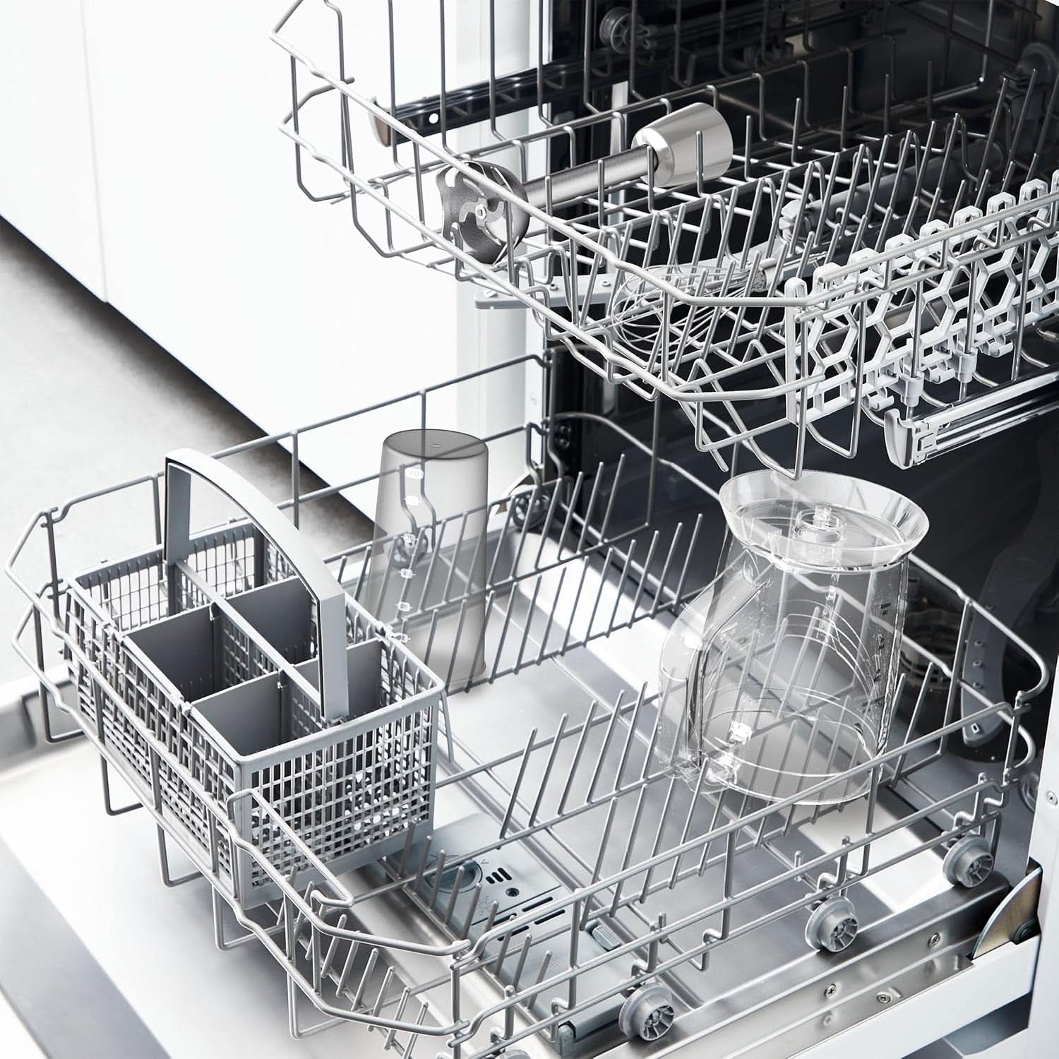 Tefal Quickchef+ 3-In-1 XL Stabmixer/Zerkleinerer/Schneebesen, 1000 W, Intuitif Geschwindigkeitsregelung, Turbo-Taste, Powelix-Messer-Technologie, Edelstahl, Grau, HB67MB30 Kitchen Naty Shop