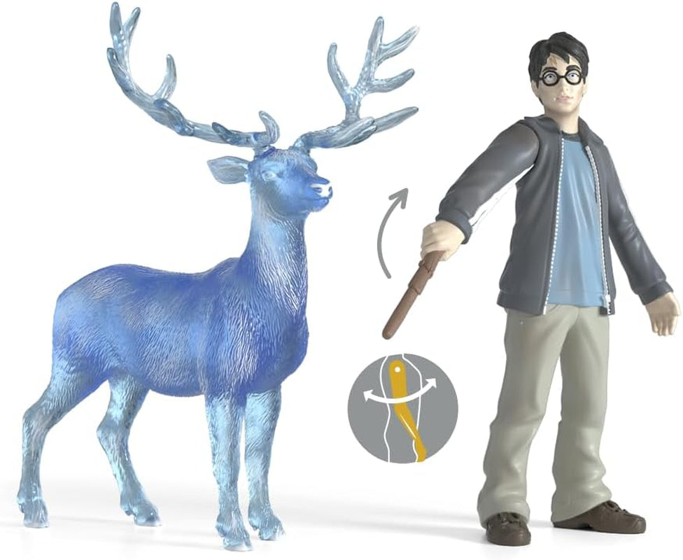 Schleich 42680 Harry Potter & Patronus, à partir de 6 ans, HARRY POTTER - figurine de jeu, 16 X 11 X 18 cm Figurines Naty Shop