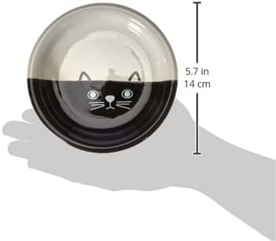 Bol de lapte ceramic pentru pisici FACE, Ø14 x 2 cm, 1 bucată