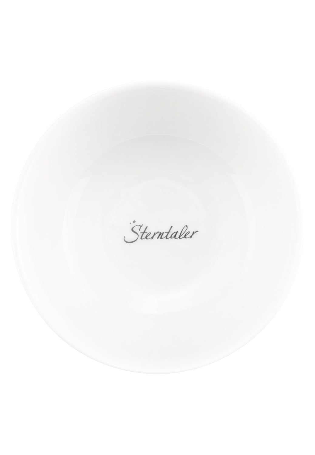 Sterntaler Service de table en porcelaine au design rustique – Service de table avec base en silicone antidérapante et amovible – Vaisselle pour bébé et enfant avec assiette, bol de 400 ml et tasse de 200 ml, blanc