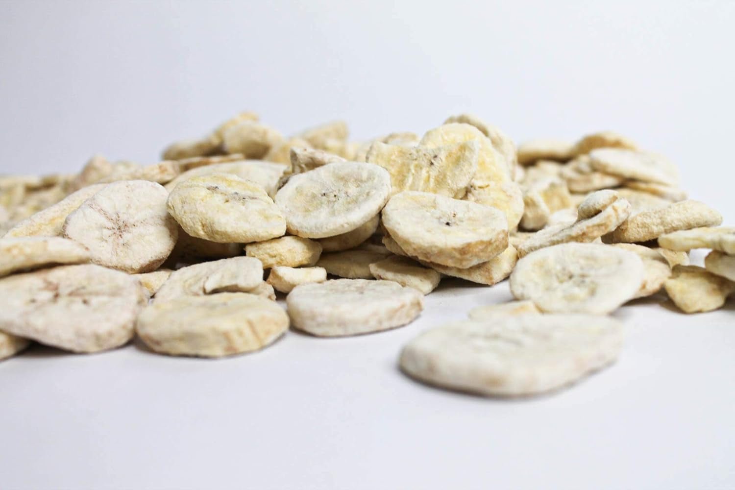 Tranches de banane lyophilisées 100g - chips de banane lyophilisées - fruits secs lyophilisés - tranches de banane séchées pour décoration, snacks, smoothies et desserts Produits déshydratés Naty Shop