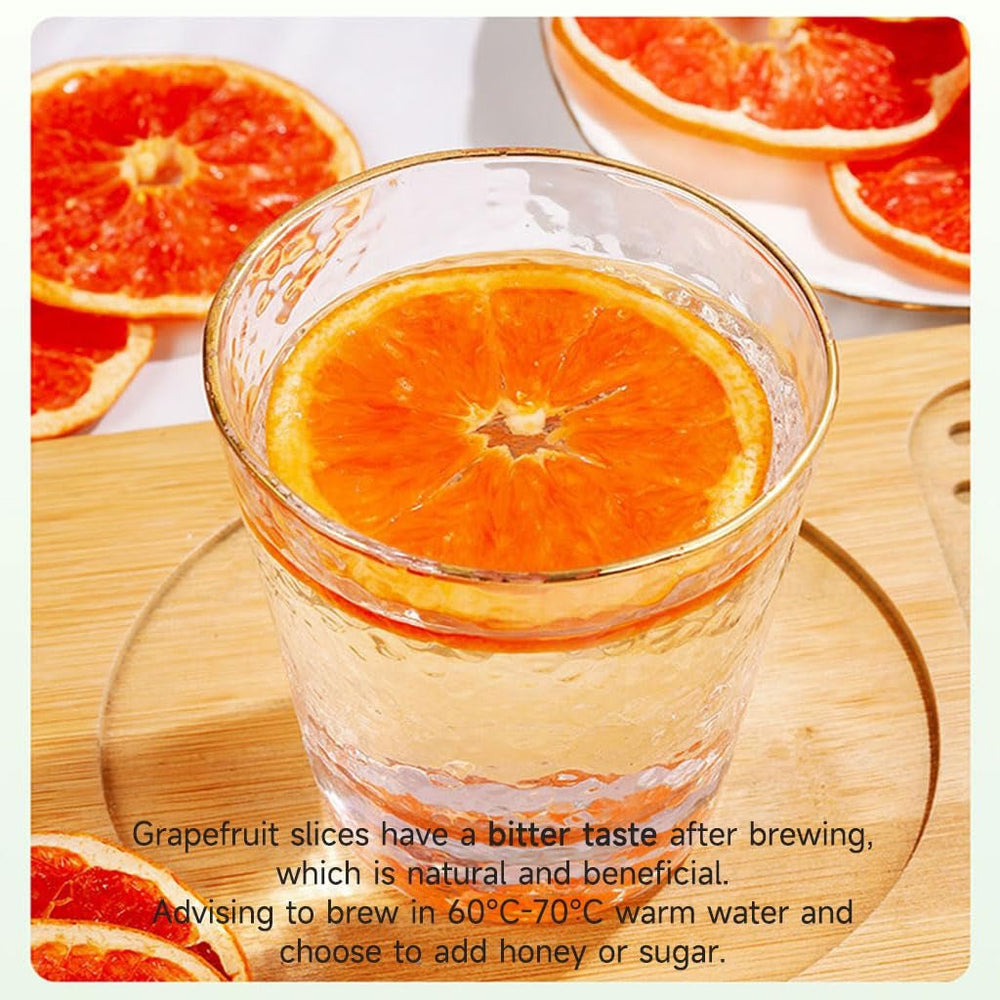 Tranches de pamplemousse séchées, pamplemousse déshydraté, remplissage de vase, décorations de Noël, tranches de pamplemousse rouge, tranches de fruits secs pour le thé, sans sucre ajouté (100 g (1 paquet)) Naty Shop Produits déshydratés