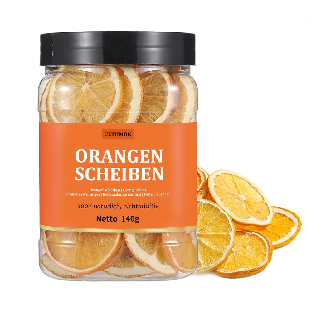 Tranches de pamplemousse séchées premium 100g, pamplemousse déshydraté, 100% naturel, sans additifs et sans sucre ajouté. Produits déshydratés Naty Shop Tranches d'orange