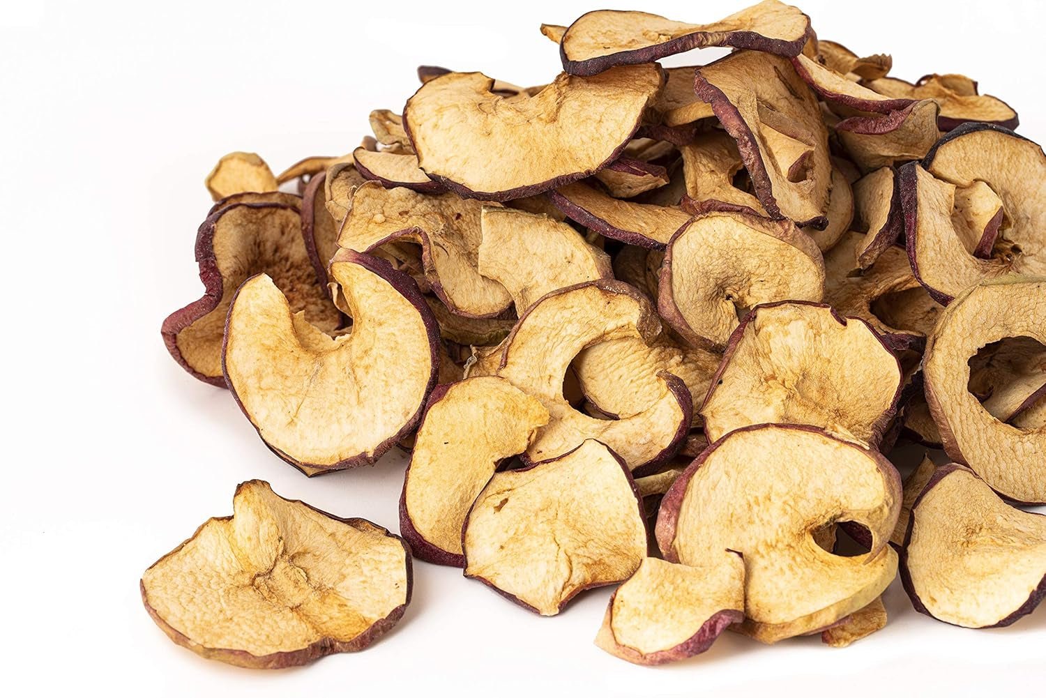 Tranches de pommes séchées 250g | Fruits entiers 100 % naturels | sans coque | sans graines | sans additifs | non sulfuré | produits déshydratés Naty Shop sans sucre ajouté