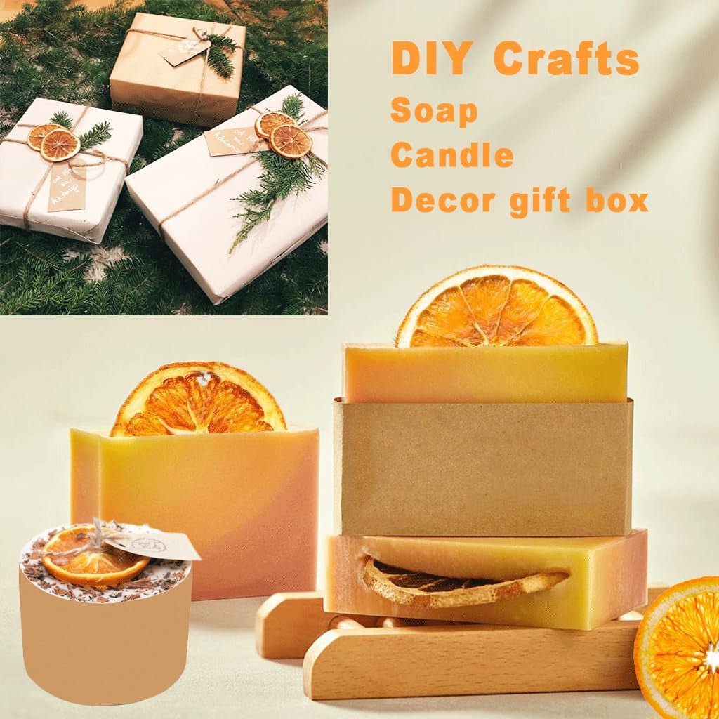 Tranches d'orange séchées, 250g Tranches d'orange naturelles Décorations séchées, tranches d'orange séchées pour décorations de Noël, Couronne de l'Avent, savon, tranches de fruits Produits secs Naty Shop