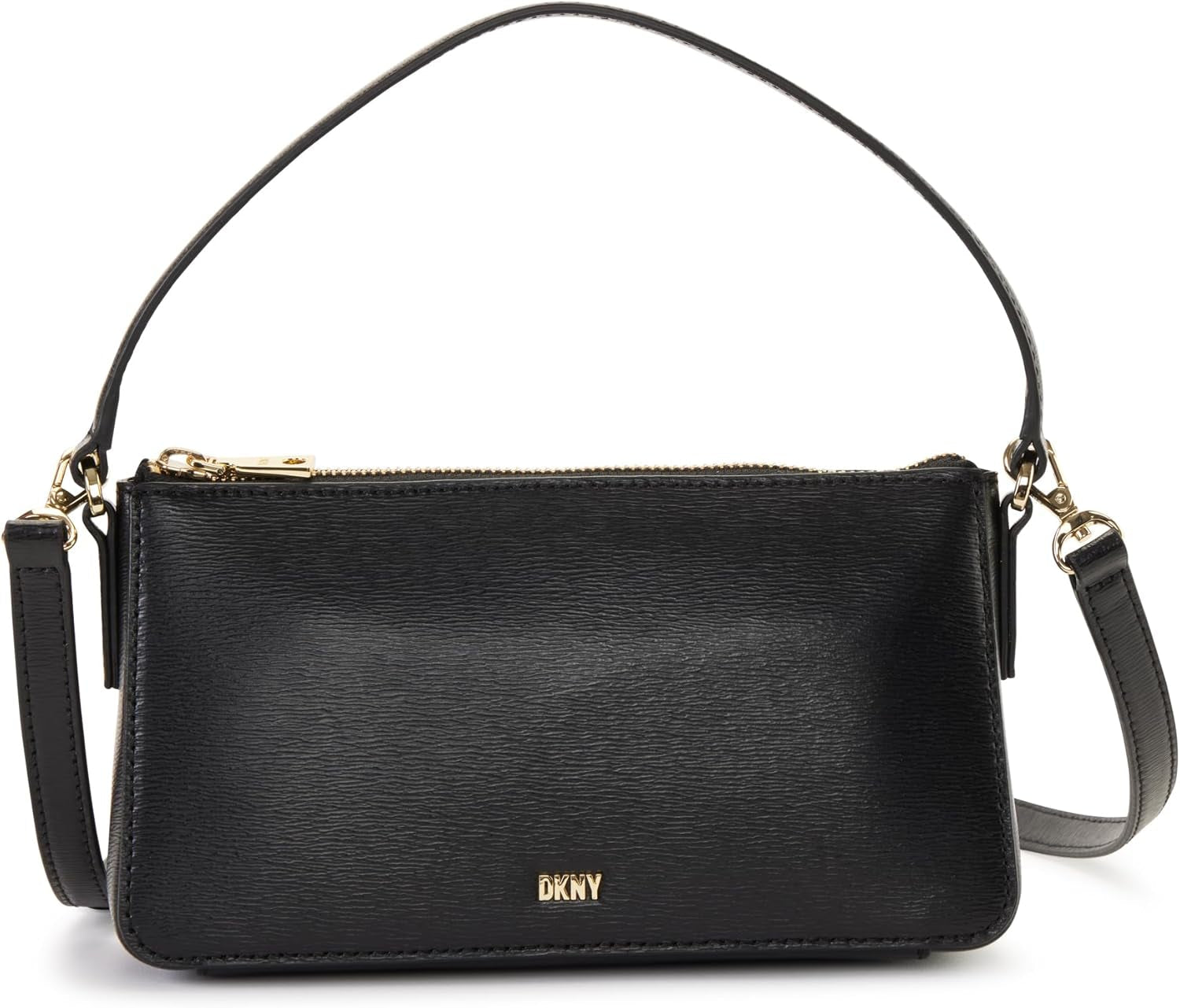 DKNY Bryant Park Tz Demi Sacs À Bandoulière Femme Naty Shop Blk / gold