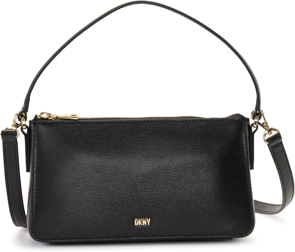 DKNY Bryant Park Tz Demi Sacs À Bandoulière Femme Naty Shop Blk / gold