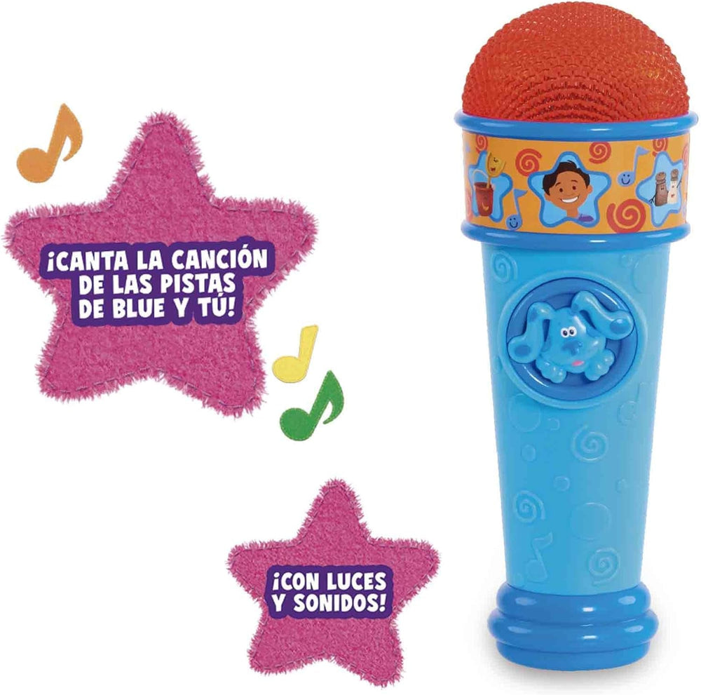 Jouet pour chien de dessin animé avec microphone bleu et pointes bleues, indices bleus, pour garçons et filles, à partir de 3 ans, jouets multicolores pour bébé, boutique Naty