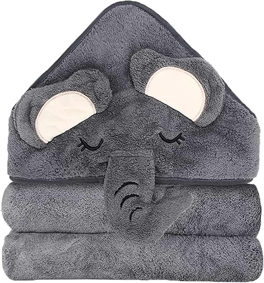 Pack de 2 serviettes de bain à capuche 80 x 80 cm Mère et Enfant Naty Shop 1Pack