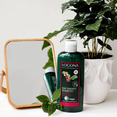 LOGONA Cosmétique Naturelle, Shampoing, formule vegan à la caféine bio, 250 ml Douche et bain Naty Shop