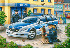 Ravensburger Puzzle pour enfants - 07574 Police et pompiers - Puzzle pour enfants à partir de 3 ans, avec Puzzle 2X12 pièces Naty Shop