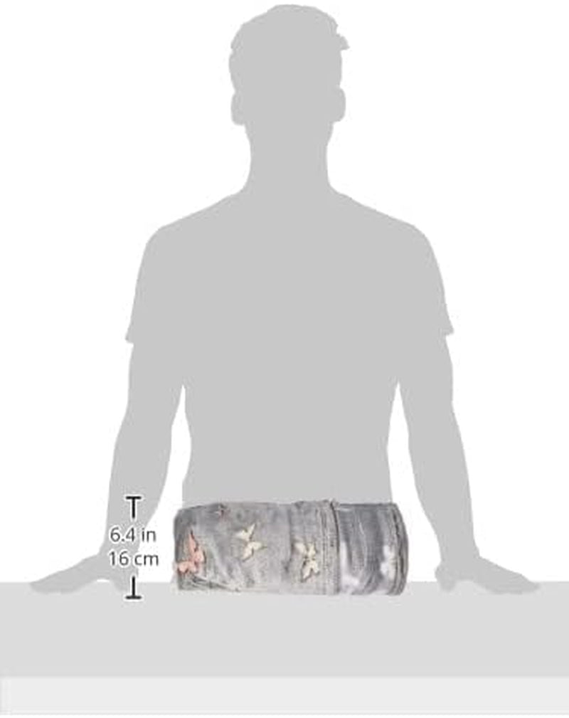 Kanguru Glow Couvre-lit qui brille dans la nuit Couverture papillon Couverture douce 130 x 150 cm Couvre-lit lumineux pour canapé. Couverture pour enfants Glow in the Dark, gris Lits et couvertures Besuche den Kanguru-Store