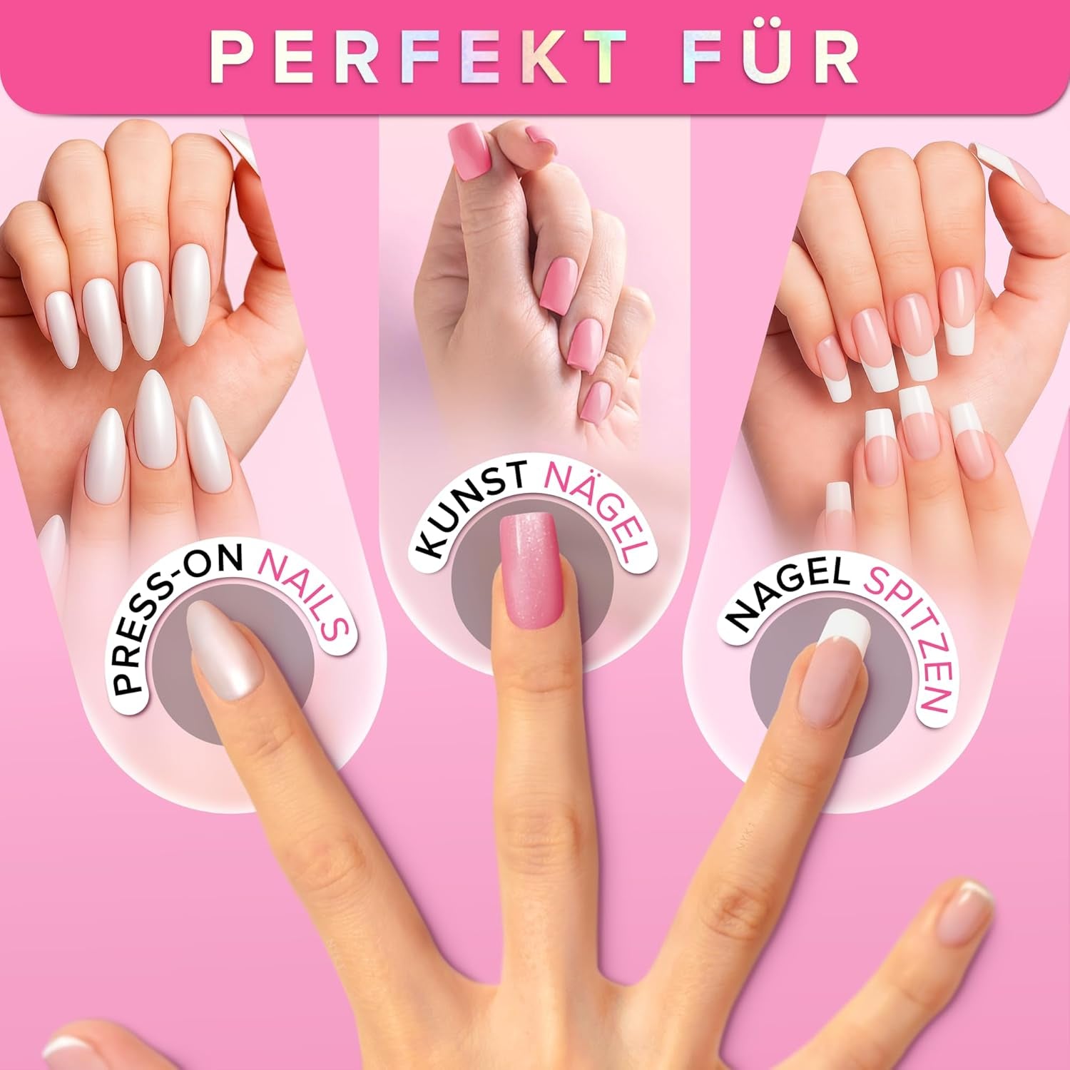 NYK1 Nailbond Colle à Ongles Artificiels Extra Forte (8 ml) Colle à Ongles avec Brosse pour Pointes, Ongles à Presser et Ongles Acryliques Colle à Ongles - Colle à Ongles Craqués Colle à Ongles Antifongique