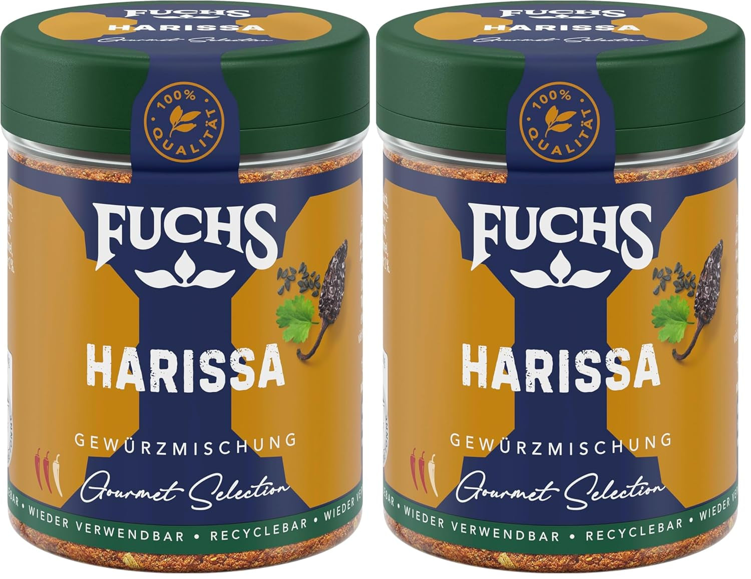 Fuchs Gewürze Gourmet Selection Naher Osten-Afrika – Dukkah Gewürzmischung, nachfüllbarer Gewürz Mix, zum Verfeinern von Fisch und Lamm, végétalien, 50 g