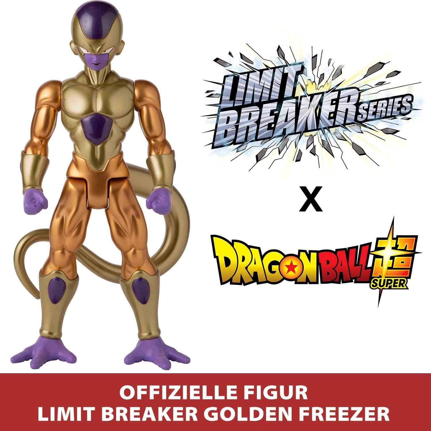 BANDAI - Dragon Ball Super - Golden Frieza - Figurine Limit Breaker 30 cm - Licence Officielle Dragon Ball - Grande Figurine Articulée Frieza - Figurine Frieza - Jouet Pour Enfants 4+ Ans - 36733 Figurines Naty Shop