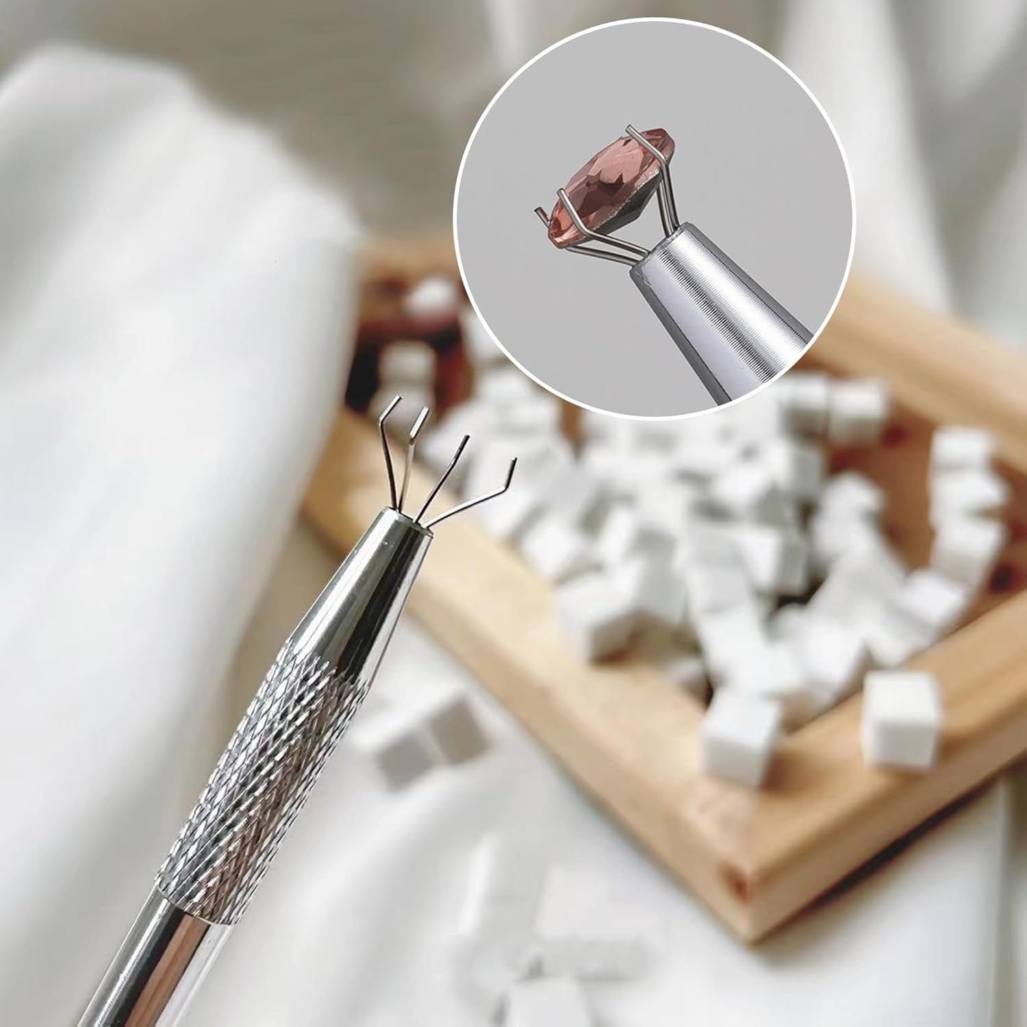 100 pièces Nail Art Schwamm Mit Piercing Zange,Nail Art Schwamm Mit Piercing Kugel Aufdreher,Applicateur de pinceau éponge,Nagelkunst-Rendering-Werkzeuge,Pour les modèles de Nail Art dégradés.