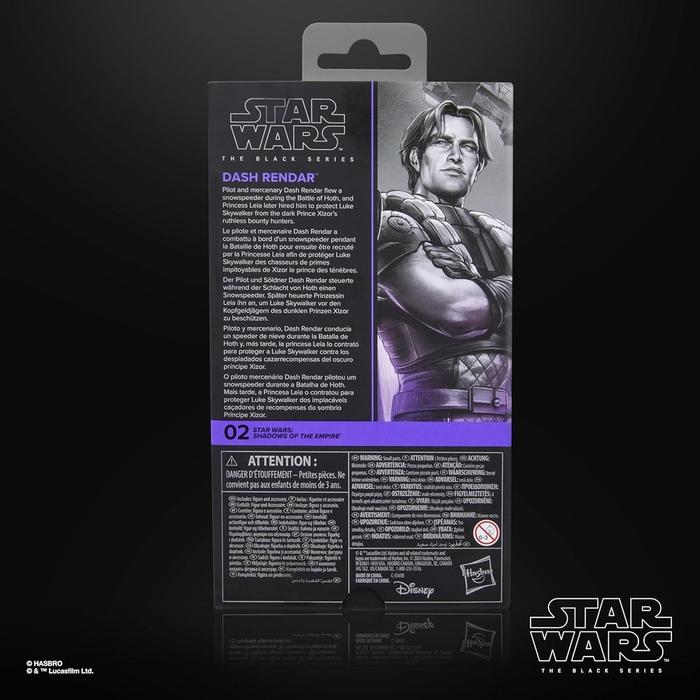 Star Wars Black Series Dash Rendar, Star Wars : Les Ombres de l'Empire Figurine à Collectionner (15 cm) Figurines Naty Shop