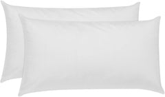 Pikolin Home Lot de 2 oreillers en fibres hypoallergéniques avec housse en coton anti-acariens - Fermeté réduite pour dormir en bas 60 cm 60 x 40 cm Naty Shop Oreillers standard Titre par défaut