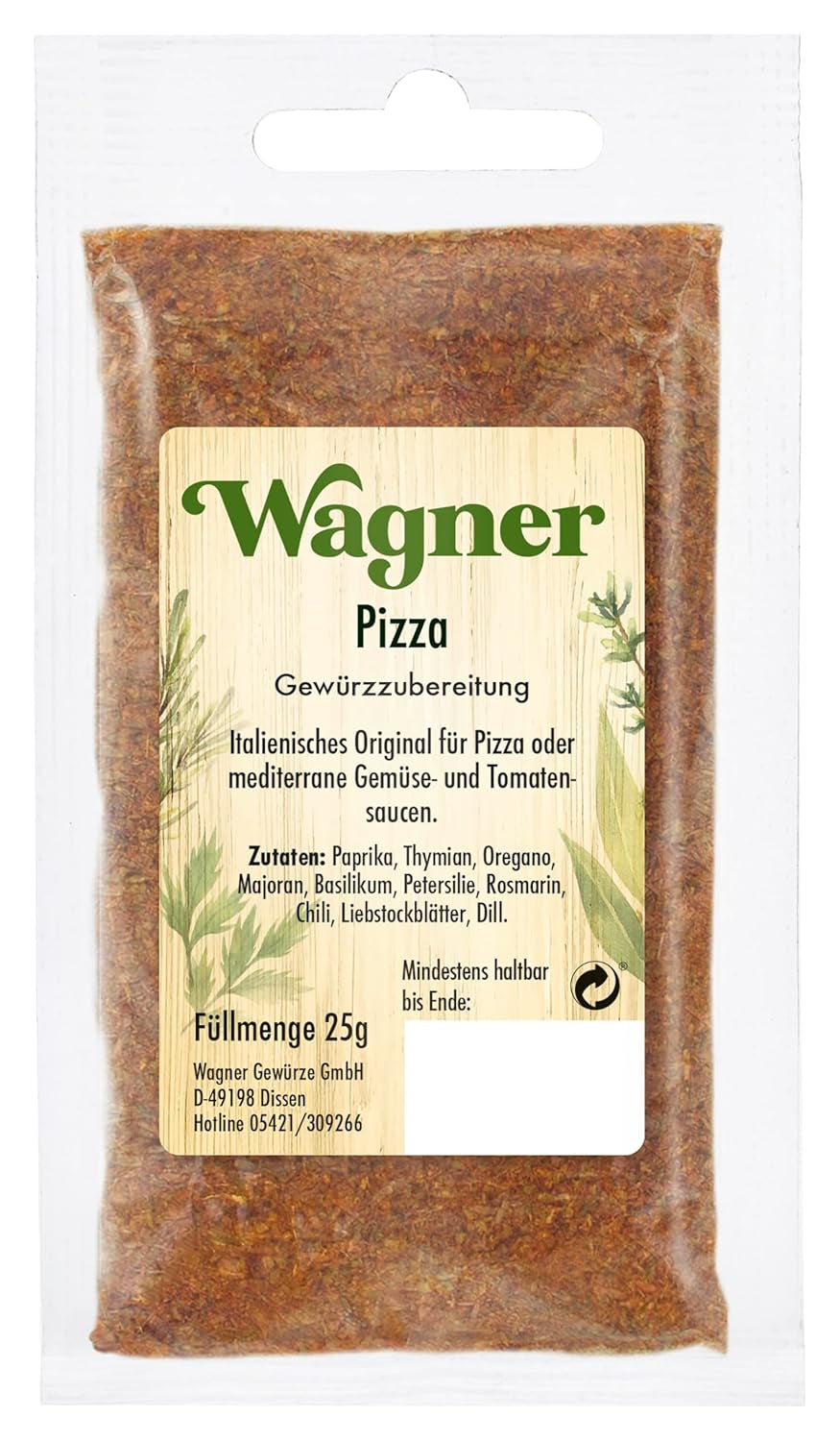 Pizza Gewürzzubereitung (25 g)