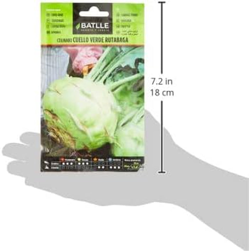 Batlle Gemüsesamen - Kohlrabi Sorte Rutabaga Cuello Verde (7000 Samen)