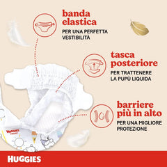 Huggies Baby, taille 2 (3 – 6 KG), 24 couches Mère et Bébé Naty Shop