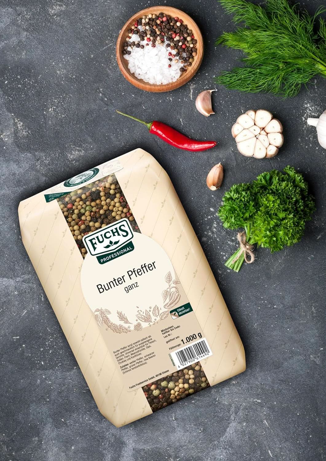 Poivre entier coloré Fuchs, 1 Kg Condimente Naty Shop