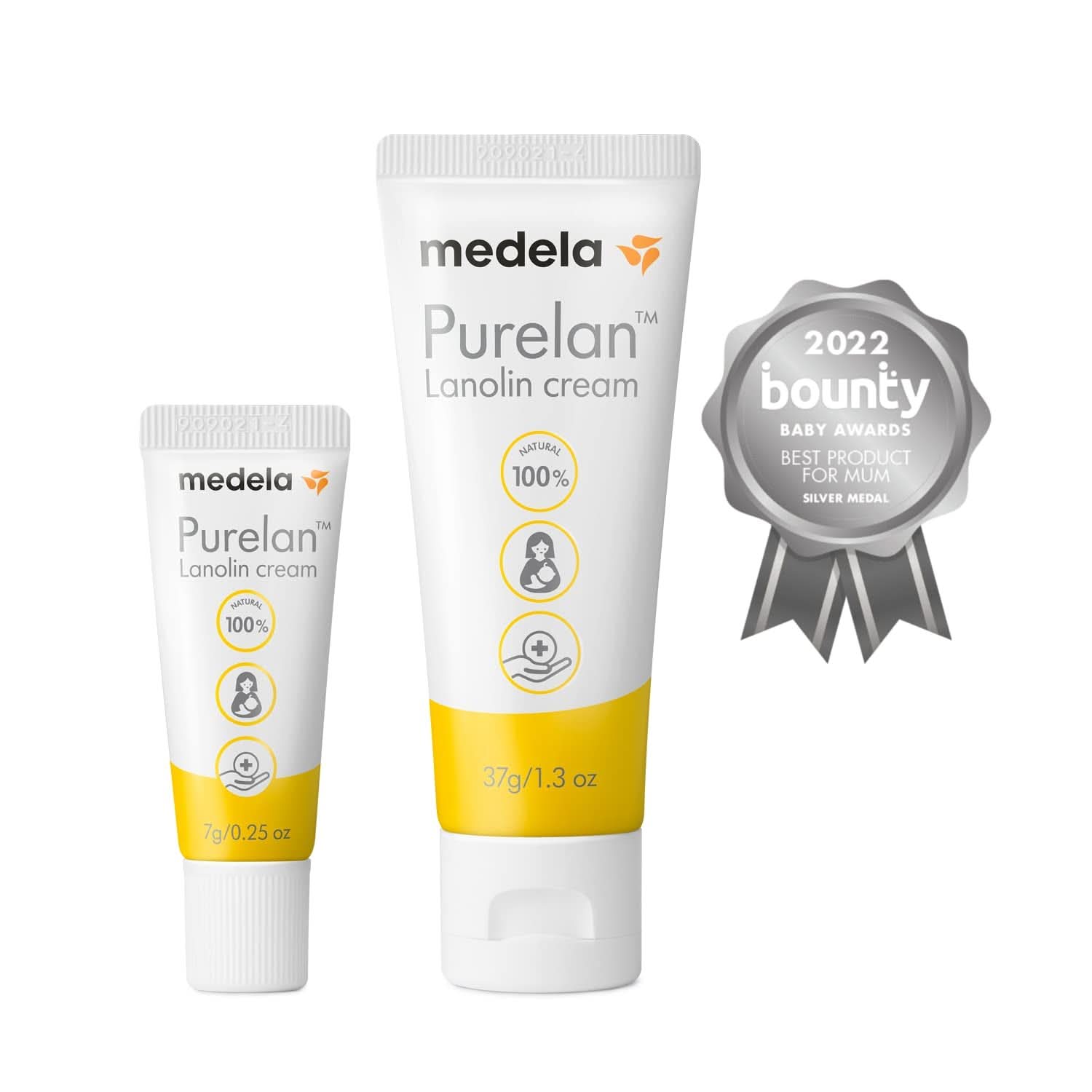 Medela Purelan 37G Lanolin Nipple Cream - crème pour mamelons douloureux et peau sèche, 100% naturelle, hypoallergénique Accessoires Alimentation et Allaitement Bebe Naty Shop
