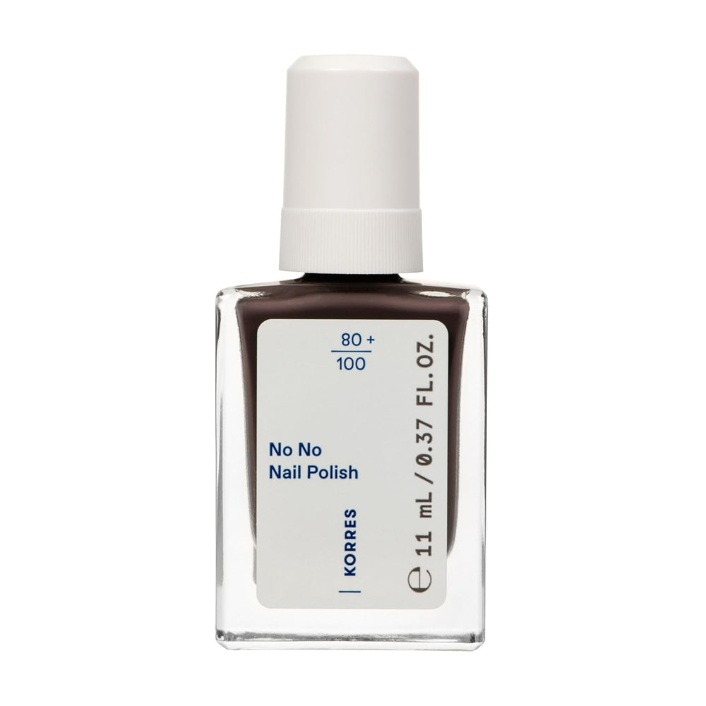 KORRES Base de vernis à ongles No No - Base 10 % végétalienne sans démoulage, pour une couleur longue tenue et résistante aux éclats, 11 ml - Ongles naturellement manucurés, sans substances nocives