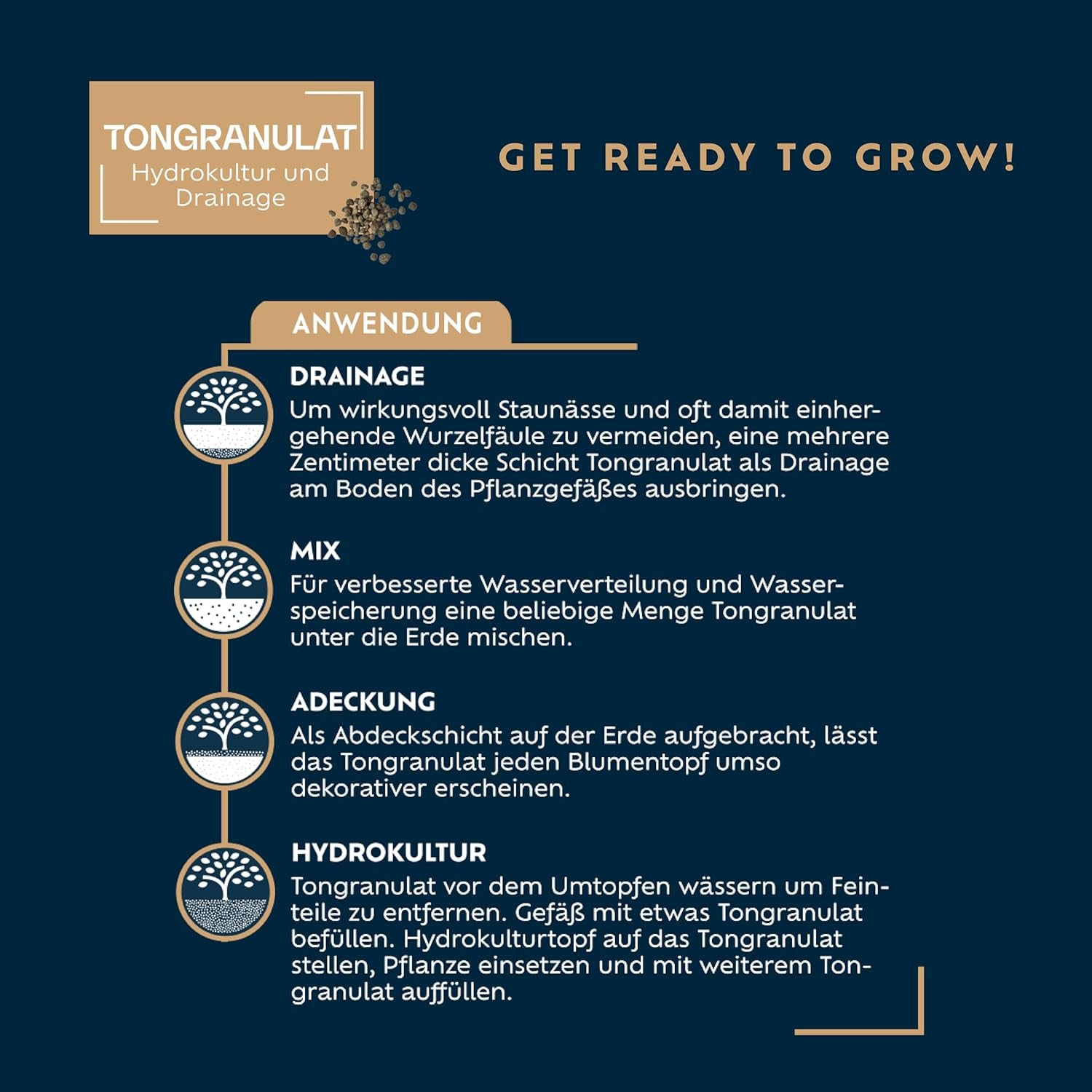 Westland Clay Granules, 5 L - Granules pour plantes idéales pour la culture hydroponique, substrat drainant sans additifs chimiques, pour usage intérieur et extérieur