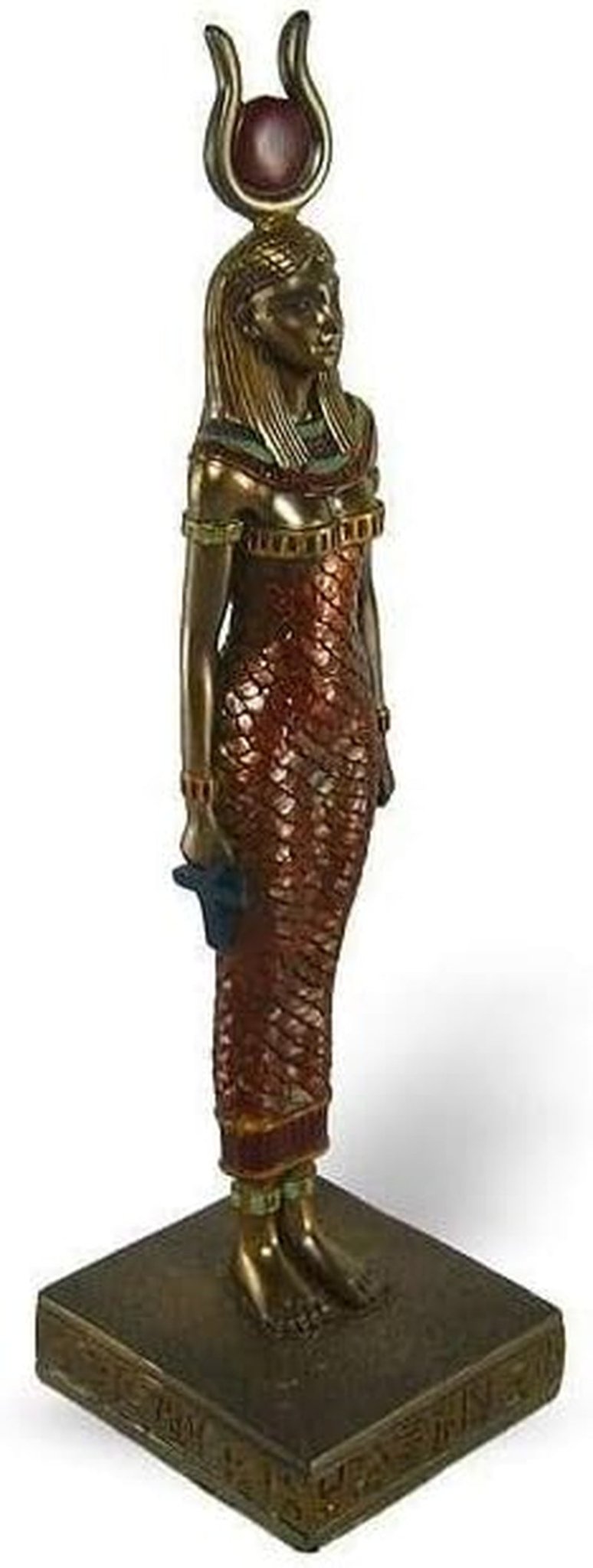 Figure égyptienne de Nebethetepet ou Hathor, 21 ans, couleurs bronze. Statuettes et sculptures Naty Shop