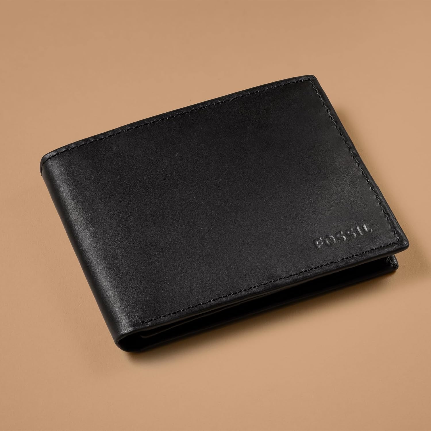Fossil Hommes Derrick Bifold Cuir RFID Blocage Flip ID Fenêtre Portefeuille Hommes Naty Shop