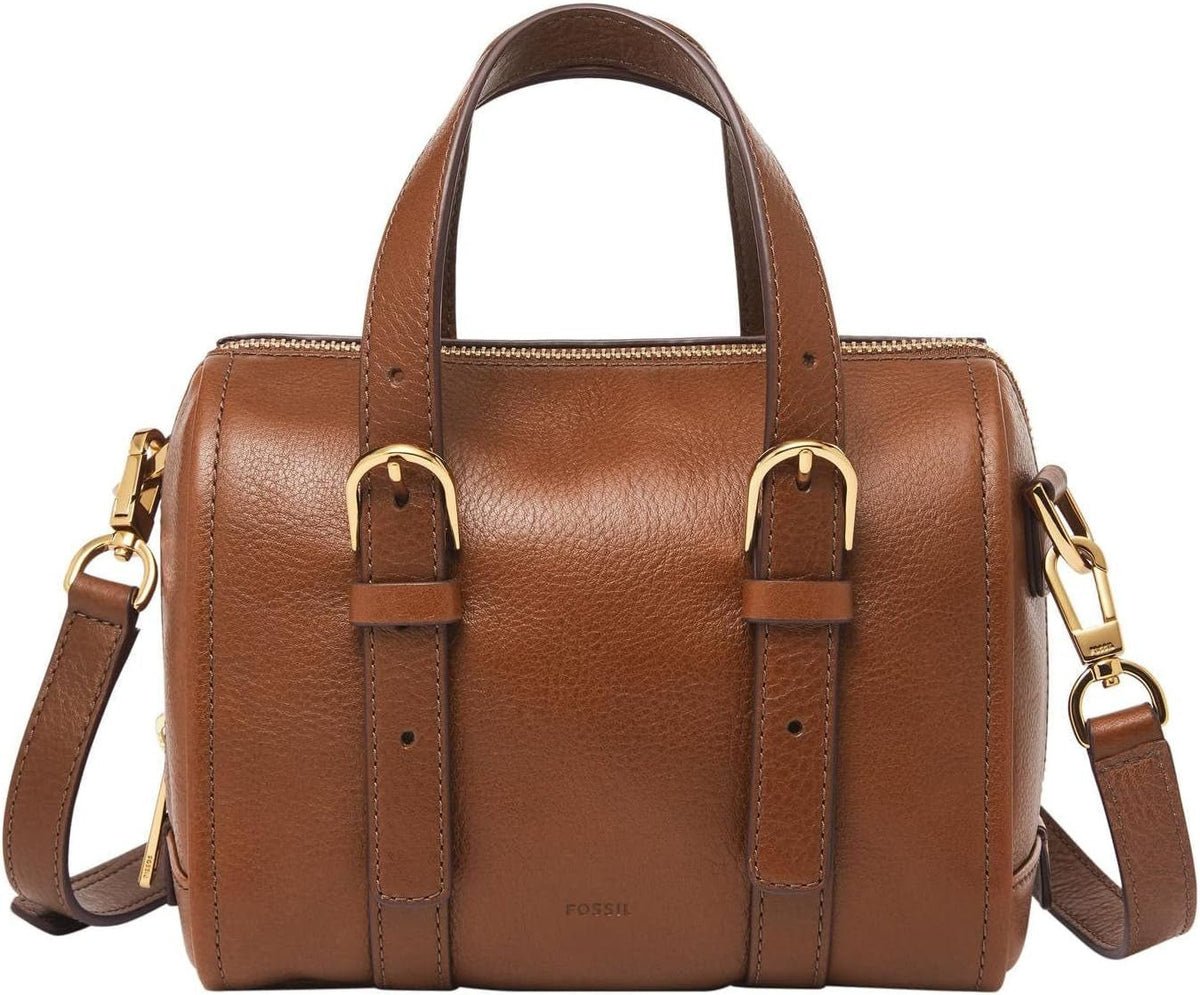 Fossil Femme Carlie Cuir Mini Sac à Main Sac à Main Femme Sacs Femme Naty Shop Marron